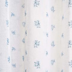 F Schumacher Margie Floral Sheer Soft Blue 180831 New Old Fashioned Collection Drapery Fabric