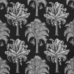 F Schumacher Grand Palms  Black 180962 Swing Time Indoor/Outdoor Collection Upholstery Fabric