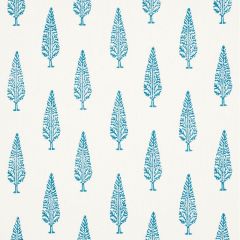 F Schumacher Juniper Block Print Blue 178510 Palampore Collection Indoor Upholstery Fabric
