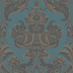 Cole and Son Wyndham Teal and Charcoal 94-3017 Albemarle Collection Wall Covering