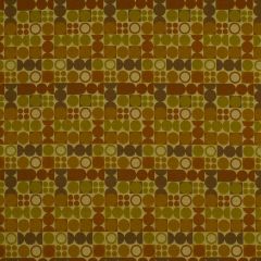 Robert Allen Contract Puzzle Shapes Carrot Indoor Upholstery Fabric