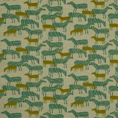 Robert Allen Contract Zebra Safari Aquamarine Indoor Upholstery Fabric