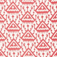 F Schumacher Vientiane Ikat Print Coral 175020 Print Happy Collection Indoor Upholstery Fabric