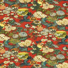 F Schumacher Chiang Mai Dragon Lacquer 173271 Exuberant Prints Collection Indoor Upholstery Fabric