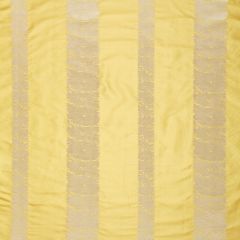 F Schumacher Mandarin Silk Stripe Sunlight 64430 Indoor Upholstery Fabric