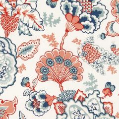 Duralee Florebela Mint and Red DE42664-223 By Tilton Fenwick Indoor Upholstery Fabric