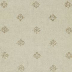 F. Schumacher Lorenzo Embroidery Natural 64723 Chroma Collection