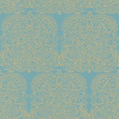Cole and Son Alpana Gold / Aqua 69-2107 New Contemporary II Collection Wall Covering