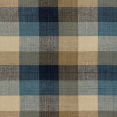 F. Schumacher Graylyn Plaid Indigo 3452002 Chroma Collection