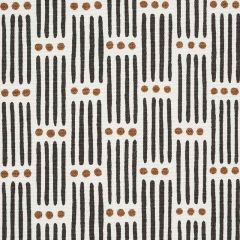 F Schumacher Dotted Stripe Carbon 177710 Essentials Small Scale Prints Collection Indoor Upholstery Fabric