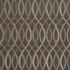 Lee Jofa Modern Infinity Taupe / Aqua by Allegra Hicks Indoor Upholstery Fabric