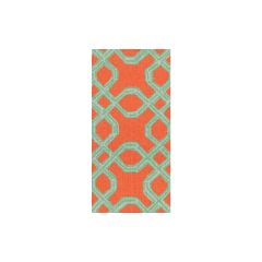 Lee Jofa Well Connected Aqua / Orange 2011101-125  by Lilly Pulitzer Multipurpose Fabric