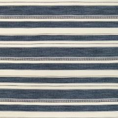 Lee Jofa Entoto Stripe Marine / Ivory 2017143-501 Breckenridge Collection Indoor Upholstery Fabric