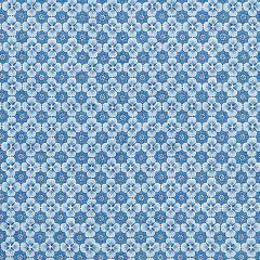 F Schumacher Palisades Floret Indigo 177600 by Mark D Sikes Indoor Upholstery Fabric