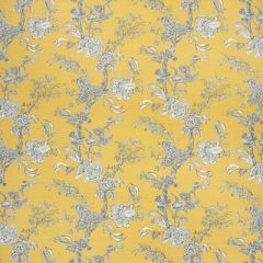 Lee Jofa Beijing Blossom Amber/Navy 2020120-450 by Paolo Moschino Multipurpose Fabric