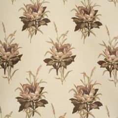Lee Jofa Melba Flower Plum / Ecru 2020143-1016 by Paolo Moschino Multipurpose Fabric