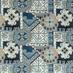 Lee Jofa Batangas Print Blue / Slate 2020193-505 Mindoro Collection Multipurpose Fabric