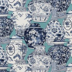 Lee Jofa Pandan Print Aqua / Blue 2020194-1350 Mindoro Collection Multipurpose Fabric