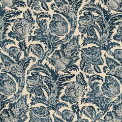 Lee Jofa Marion Print Indigo 2020205-50 Breckenridge Collection Multipurpose Fabric