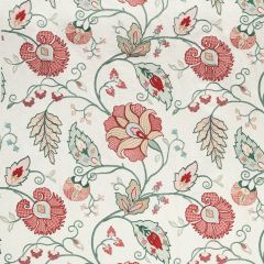 Lee Jofa Shiraz Emb Rose / Jade 2020215-97 Oscar De La Renta IV Collection Multipurpose Fabric