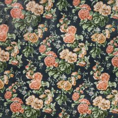 Lee Jofa Upton Cotton Navy / Coral 2020221-524 Oscar De La Renta IV Collection Multipurpose Fabric