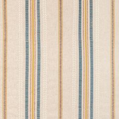 Lee Jofa Nautique Embroidered Denim / Gold 2020223-514 Oscar De La Renta IV Collection Multipurpose Fabric
