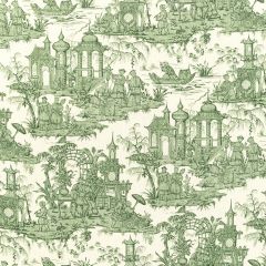 Lee Jofa Pagoda Toile Forest 2020224-316 Oscar De La Renta IV Collection Multipurpose Fabric
