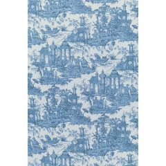 Lee Jofa Pagoda Toile Blue 2020224-535 Oscar De La Renta IV Collection Multipurpose Fabric
