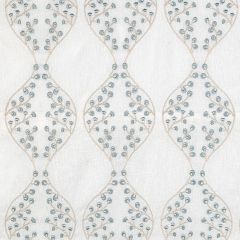 Lee Jofa Lillie Sheer Ivory / Blue 2021130-516 Summerland Collection Drapery Fabric