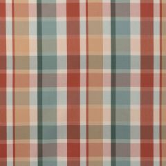 Lee Jofa Fisher Plaid Teal Spice 2023107-519 Highfield Stripes and Plaids Collection Multipurpose Fabric