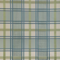 Lee Jofa Davies Plaid Aqua Leaf 2023109-353 Highfield Stripes and Plaids Collection Multipurpose Fabric