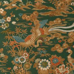 Lee Jofa Sakura Print Green 2023139-3 Garden Walk Collection Multipurpose Fabric
