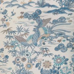 Lee Jofa Sakura Print Blue 2023139-55 Garden Walk Collection Multipurpose Fabric