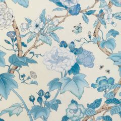 Lee Jofa Gardenia Print Delft Sky 2023143-155 Garden Walk Collection Multipurpose Fabric