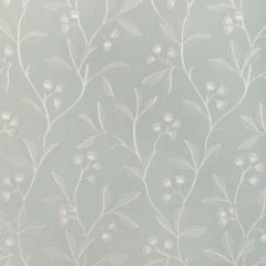 Lee Jofa Iris Embroidery Aqua 2023144-13 Garden Walk Collection Drapery Fabric