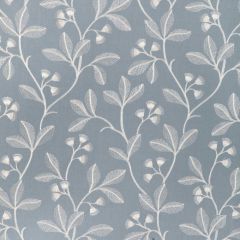 Lee Jofa Iris Embroidery Blue 2023144-5 Garden Walk Collection Drapery Fabric