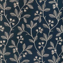 Lee Jofa Iris Embroidery Midnight 2023144-50 Garden Walk Collection Drapery Fabric