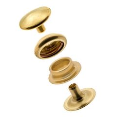 DOT® Durable™ Cloth-to-Cloth Snap Fastener Set (Brass) 0.24 inch Post