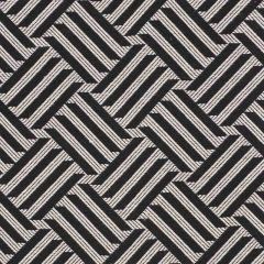 F Schumacher Cross Hatch Black 73451 Happy Together Collection Indoor Upholstery Fabric