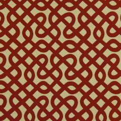 Robert Allen Contract Graphic Maze Scarlet Indoor Upholstery Fabric