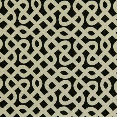 Robert Allen Contract Graphic Maze Ebony Indoor Upholstery Fabric