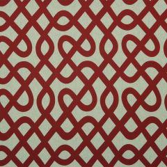 Robert Allen Contract Printed Maze Scarlet 9119 Indoor Upholstery Fabric