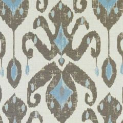 Duralee Aqua/Cocoa 71096-680 Moulin Wovens Collection Indoor Upholstery Fabric