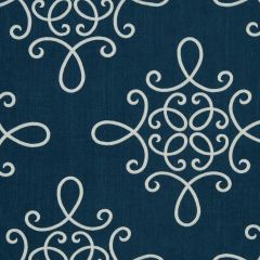Beacon Hill Crown Scroll Indigo Multi Purpose Collection Indoor Upholstery Fabric