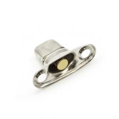 Common Sense® Turn Button w/Two Screw Holes 91-XB-78322-2A Nickel-Plated Brass 1000 pack