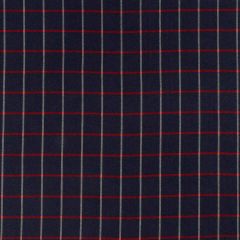 Robert Allen Helios Plaid Navy Blazer Color Library Collection Indoor Upholstery Fabric