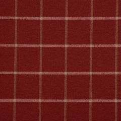 Robert Allen Helios Plaid Classic Crimson Color Library Collection Indoor Upholstery Fabric