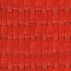 Robert Allen Raffia Path Lacquer Red 231491 Classic Color Collection Indoor Upholstery Fabric