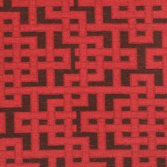 Robert Allen Contract Fretwork Grid Spice Indoor Upholstery Fabric