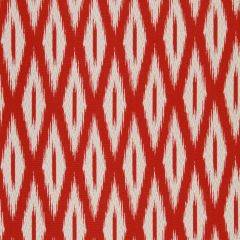 Robert Allen Pointed Peaks Lacquer Red 231849 Classic Color Collection Indoor Upholstery Fabric